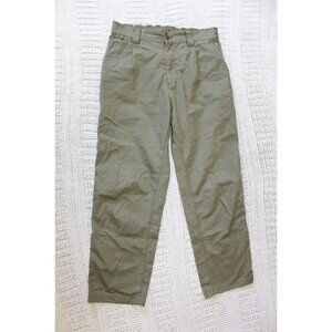 JW Anderson x Uniqlo Chino Men's Pants Straight Leg Casual Size W33 green Cotton